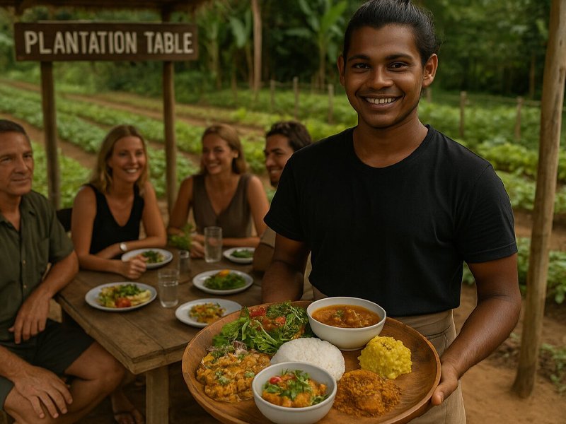 Fresh vegetables and ingredients from local farms